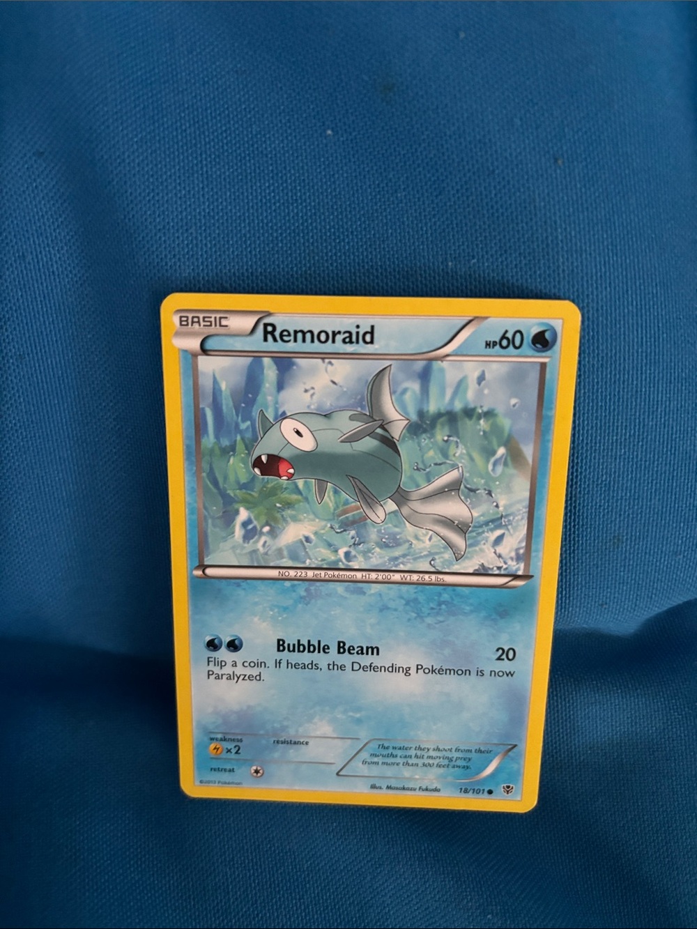 Pokémon Cards Remoraid HP 60 2013 Water Type Pokemon NWOTS